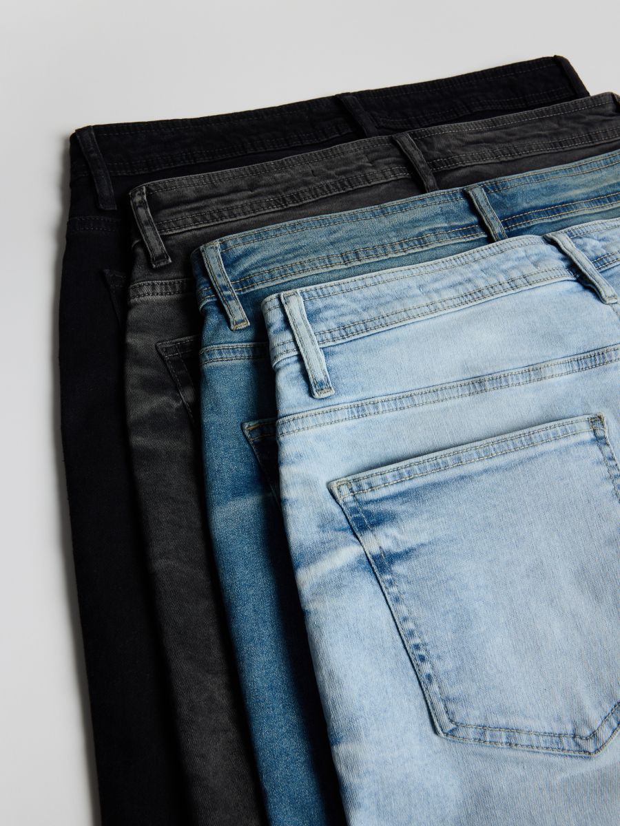 Džínové šortky slim fit - modrá - RESERVED - 6