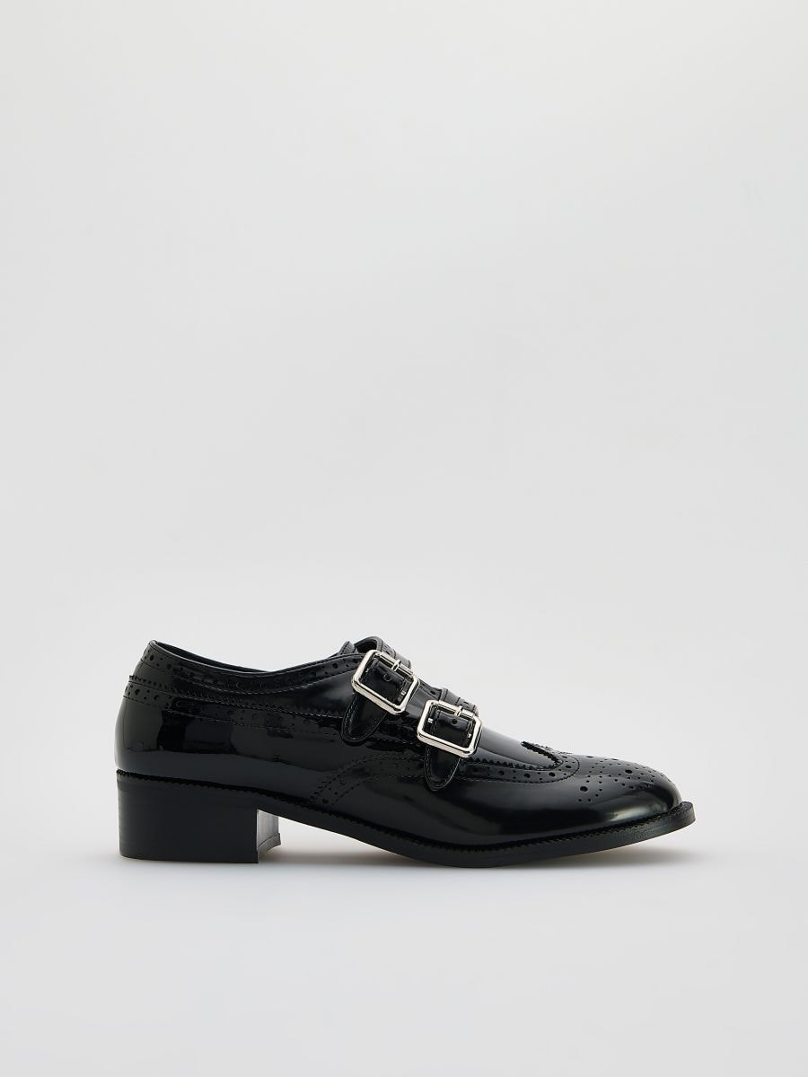 LADIES` LOAFER SHOES - black - RESERVED