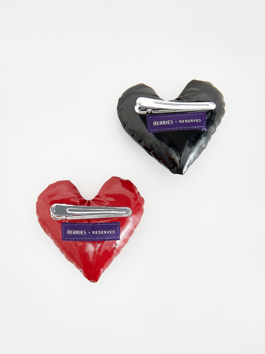 Haarspangen in Herzform, 2er-Pack - bunt - RESERVED - 5