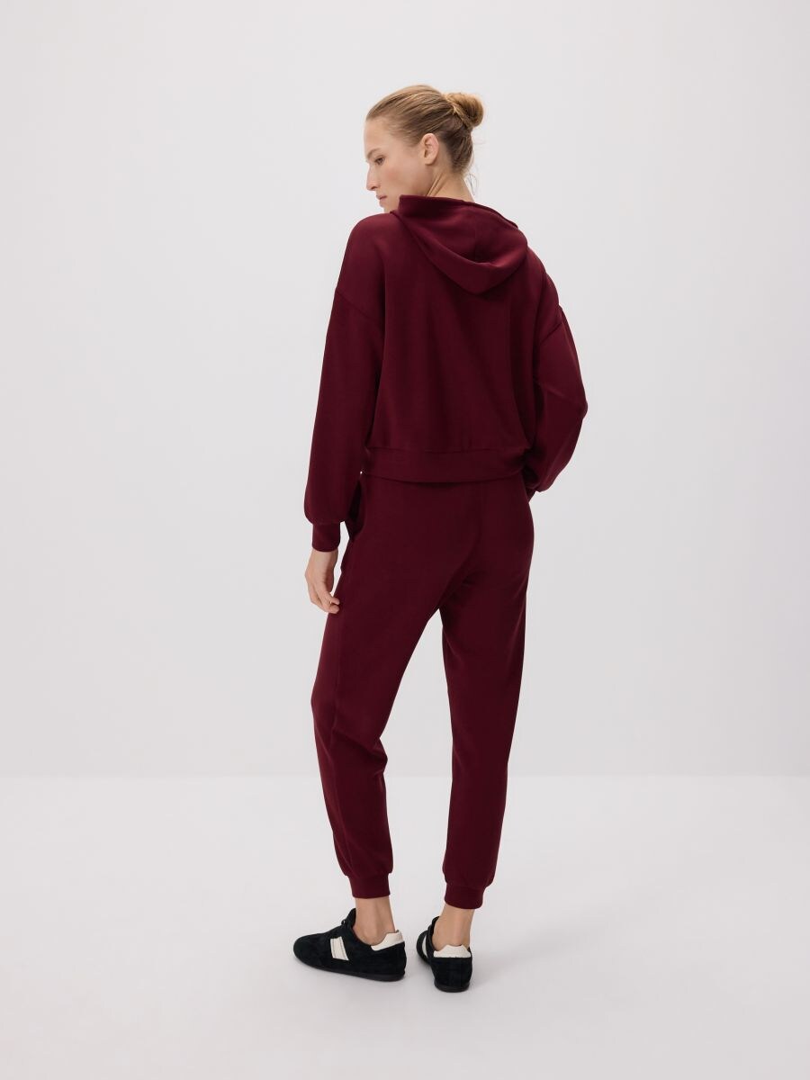 Modal sweatpants - maroon - RESERVED
