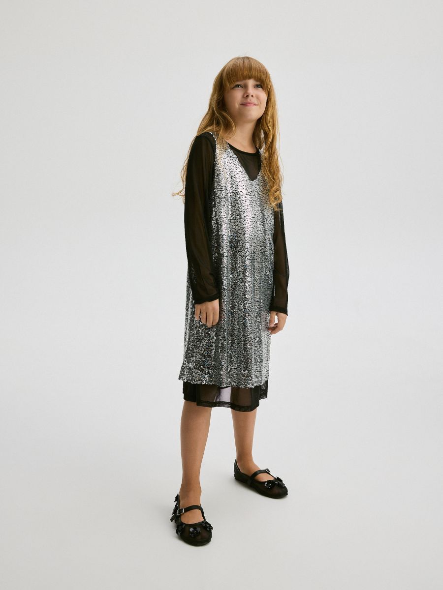 Two-layered dress - black - RESERVED