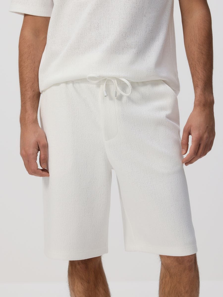 Bermuda shorts - cream - RESERVED