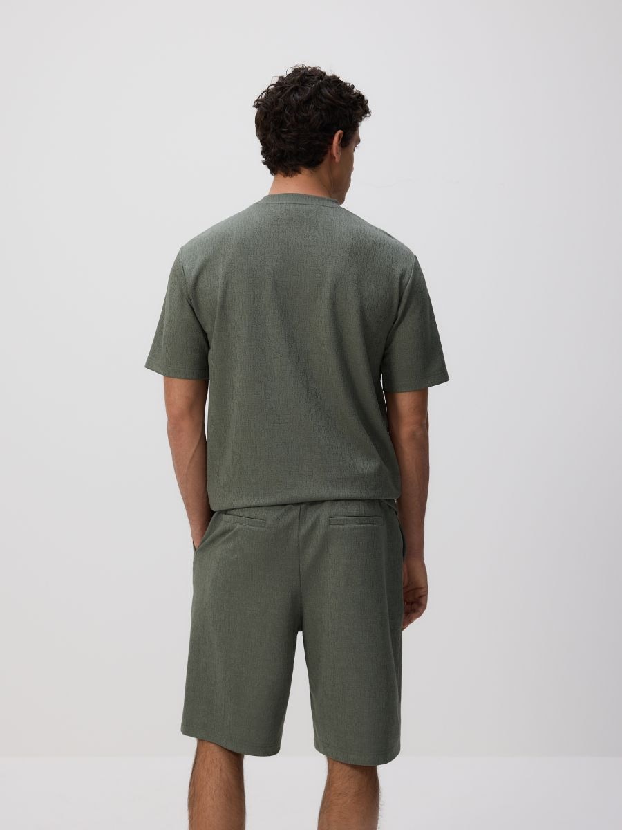 Bermuda shorts Color dusty green - RESERVED - 612EF-97X
