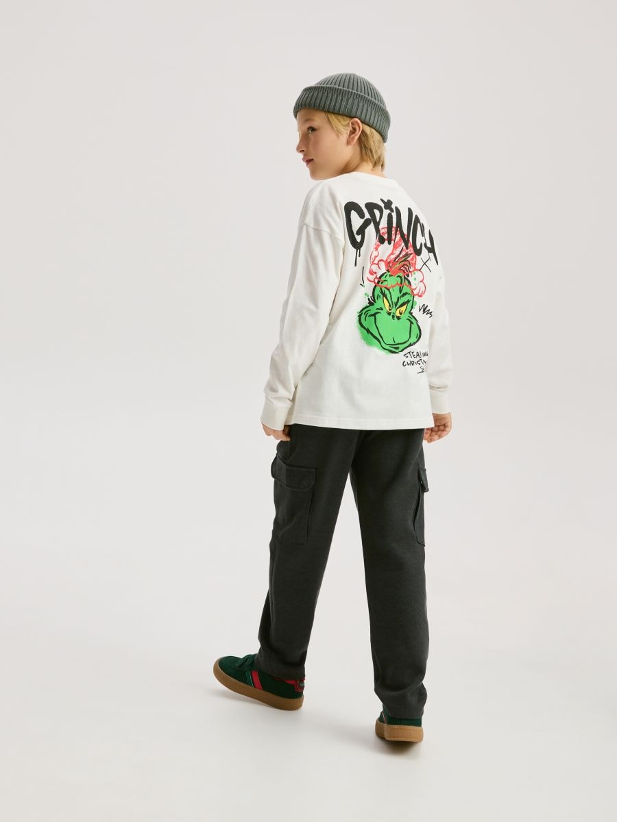 Lang shirt Grinch - crème - RESERVED