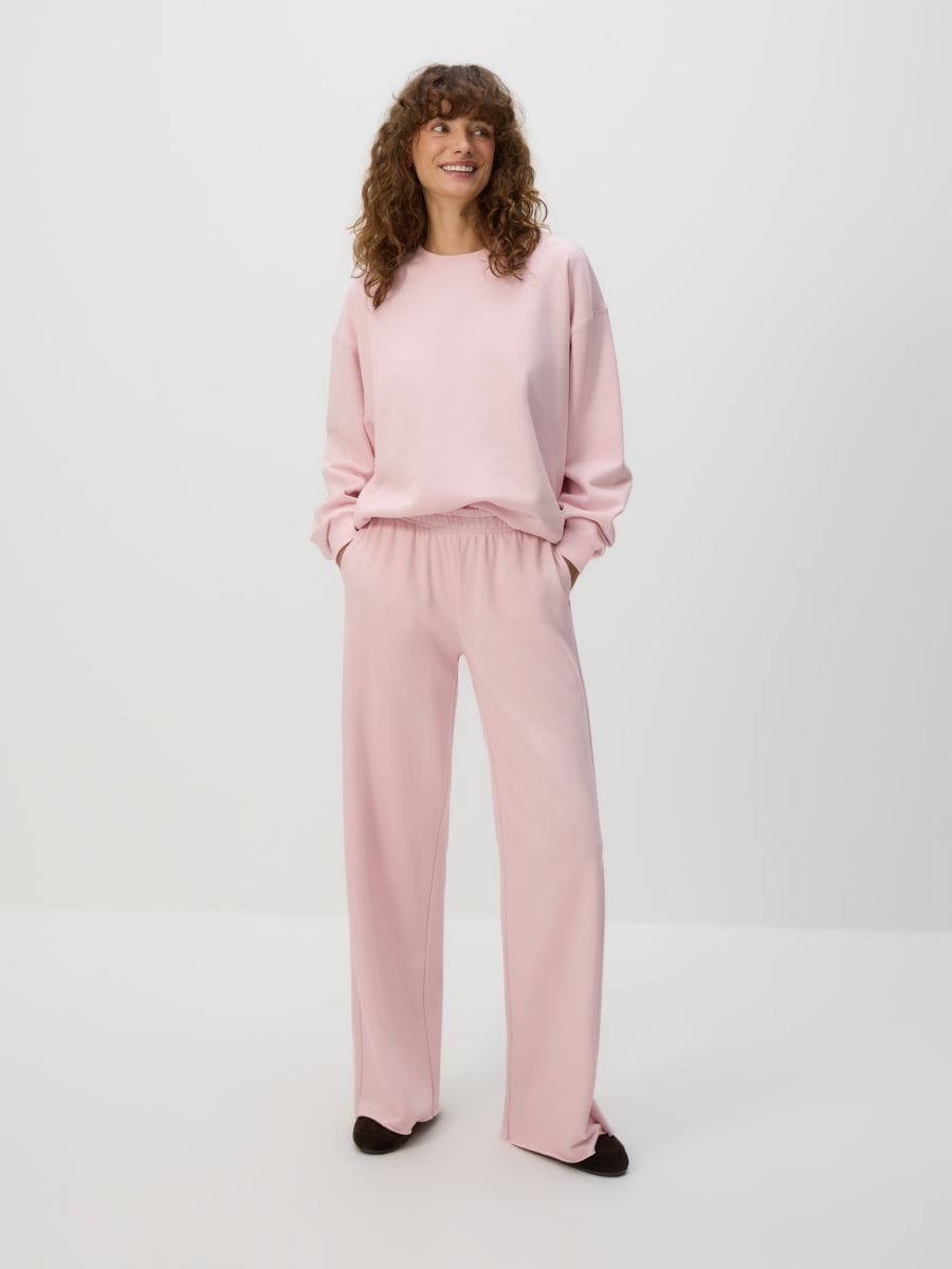Pantalón de chándal - rosa pastel - RESERVED