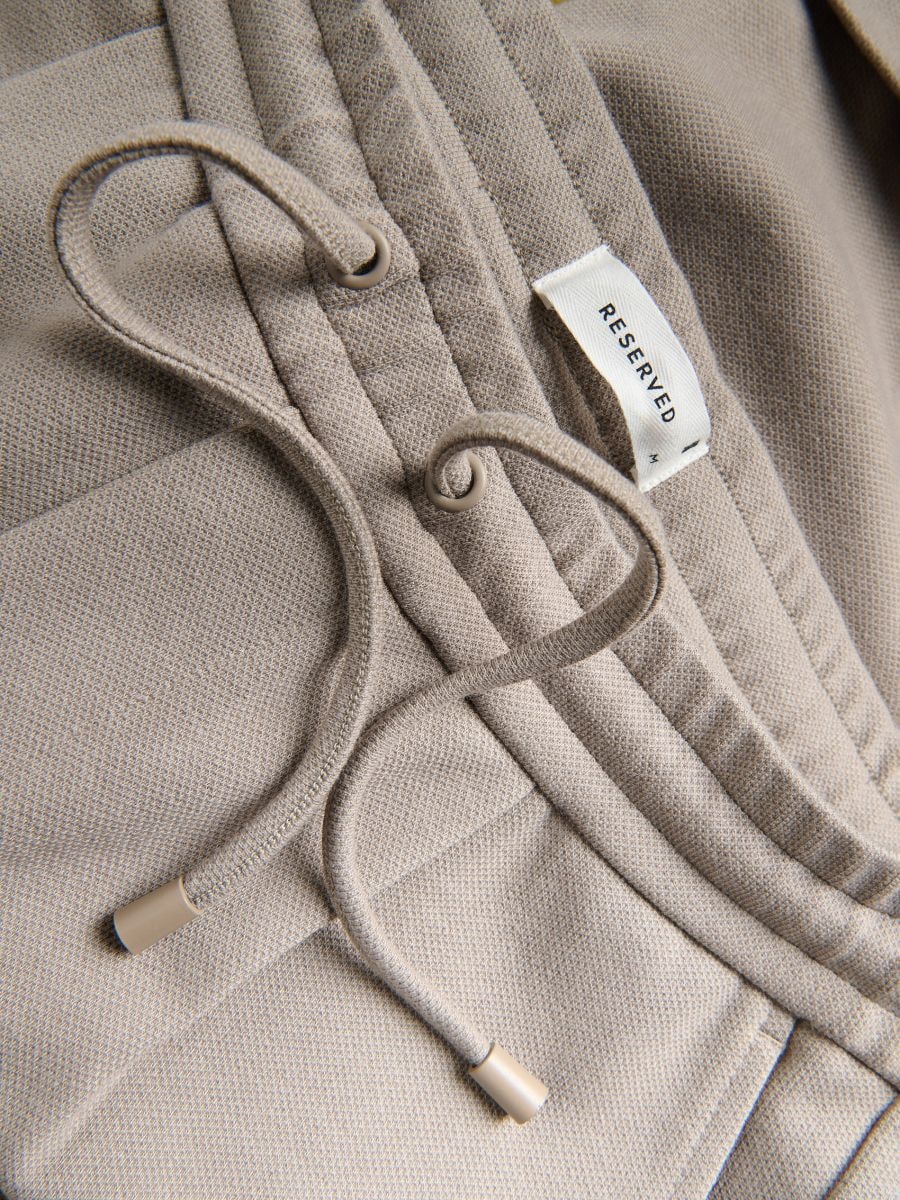 Short met regular fit - beige - RESERVED - 6