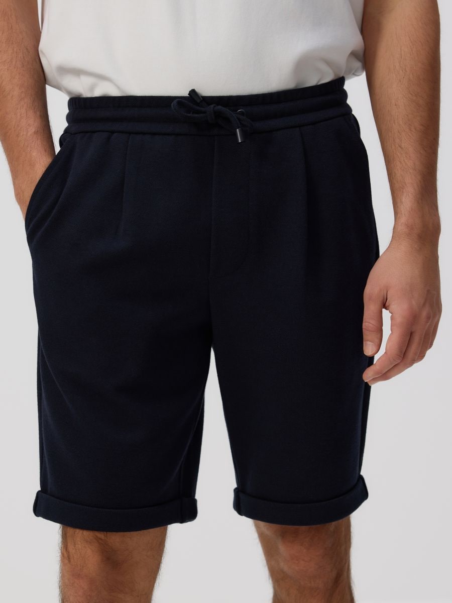 Regular shorts - navy - RESERVED - 2