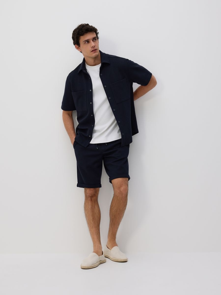 Regular shorts - navy - RESERVED - 3