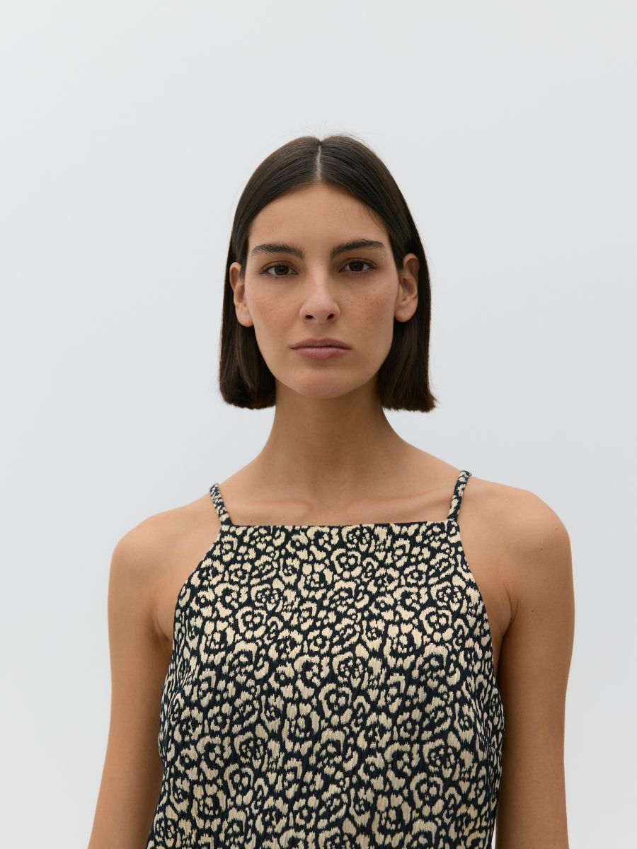 Jacquard pattern dress - multicolor - RESERVED - 3