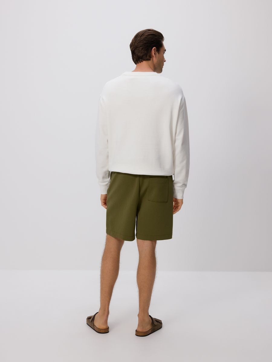 Comfort shorts with stitching - dusty green - RESERVED - 3