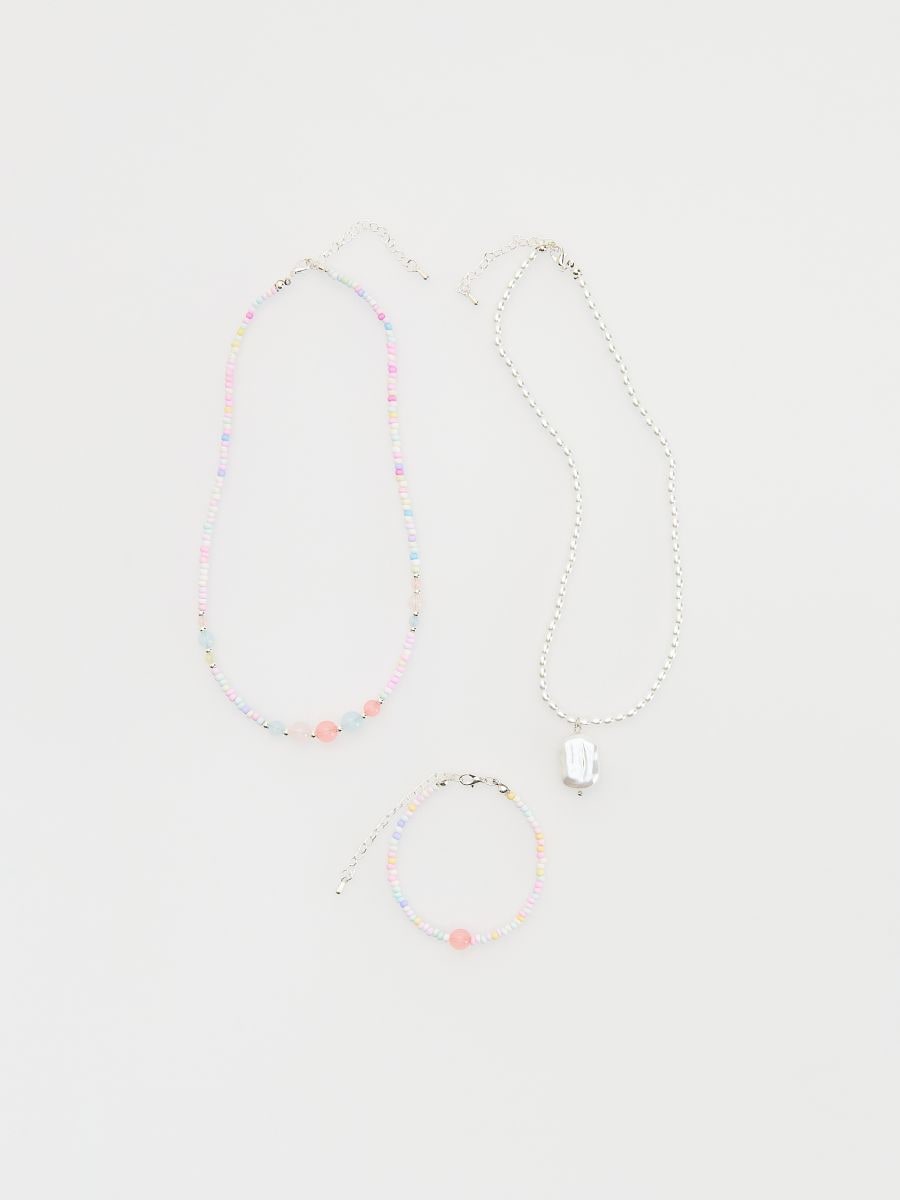 Necklace and bracelet set - multicolor - RESERVED - 3