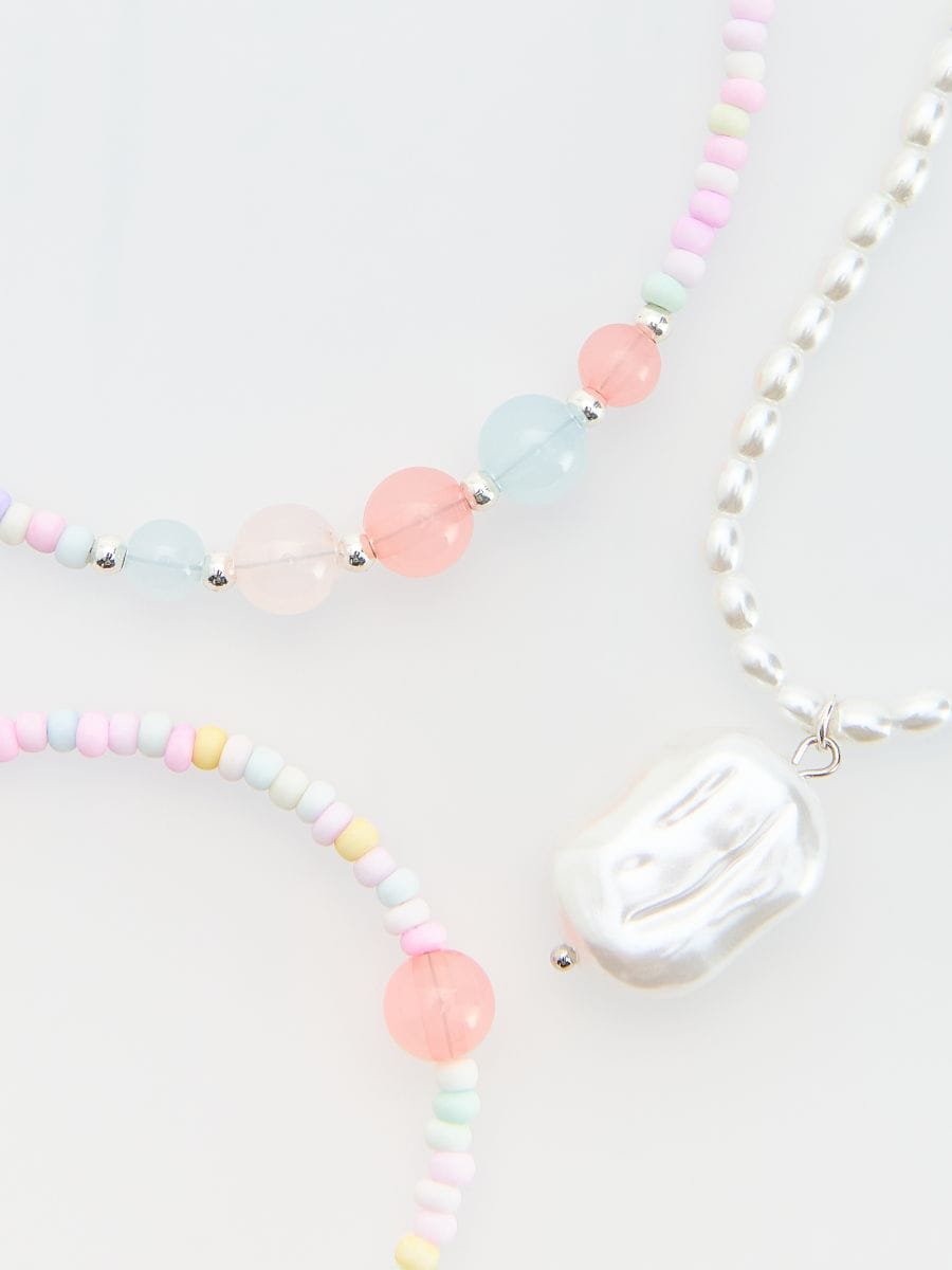 Necklace and bracelet set - multicolor - RESERVED - 2