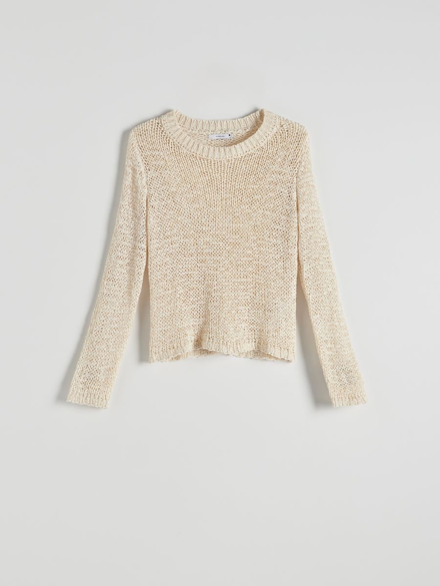 Jumper in loose knit - nude - RESERVED - 4
