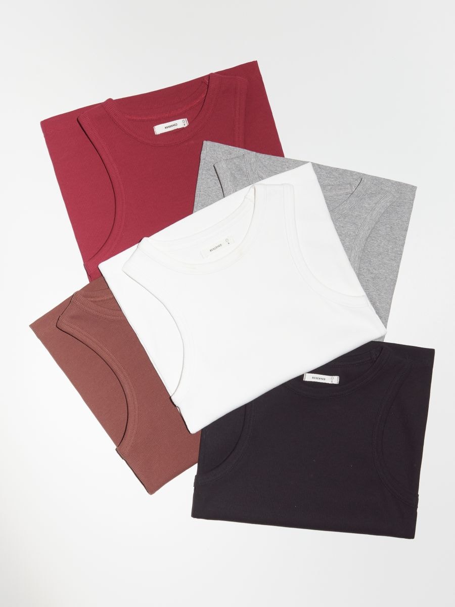 Cotton top - white - RESERVED