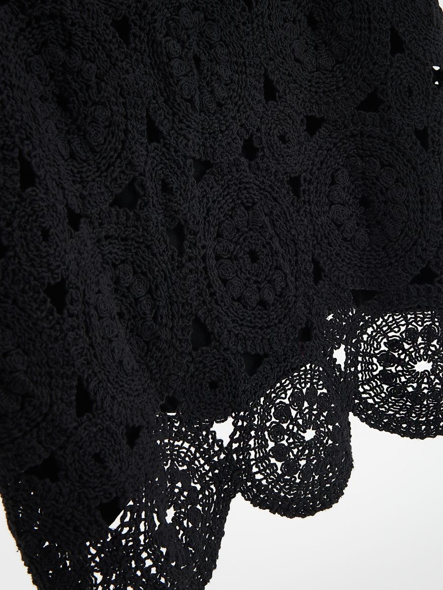 Cotton openwork top - black - RESERVED - 8