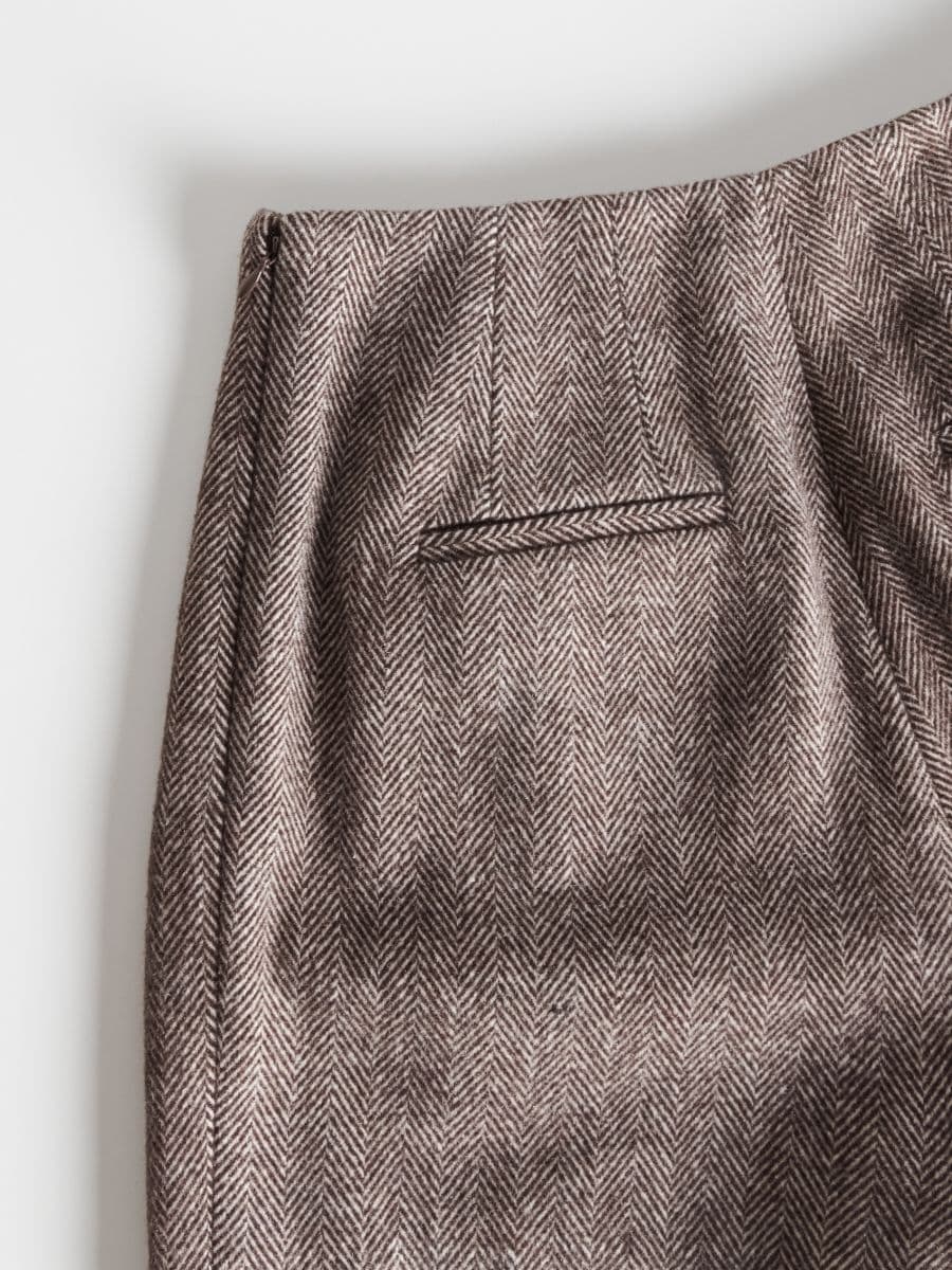 Shorts i uldblanding - flerfarvet - RESERVED - 2