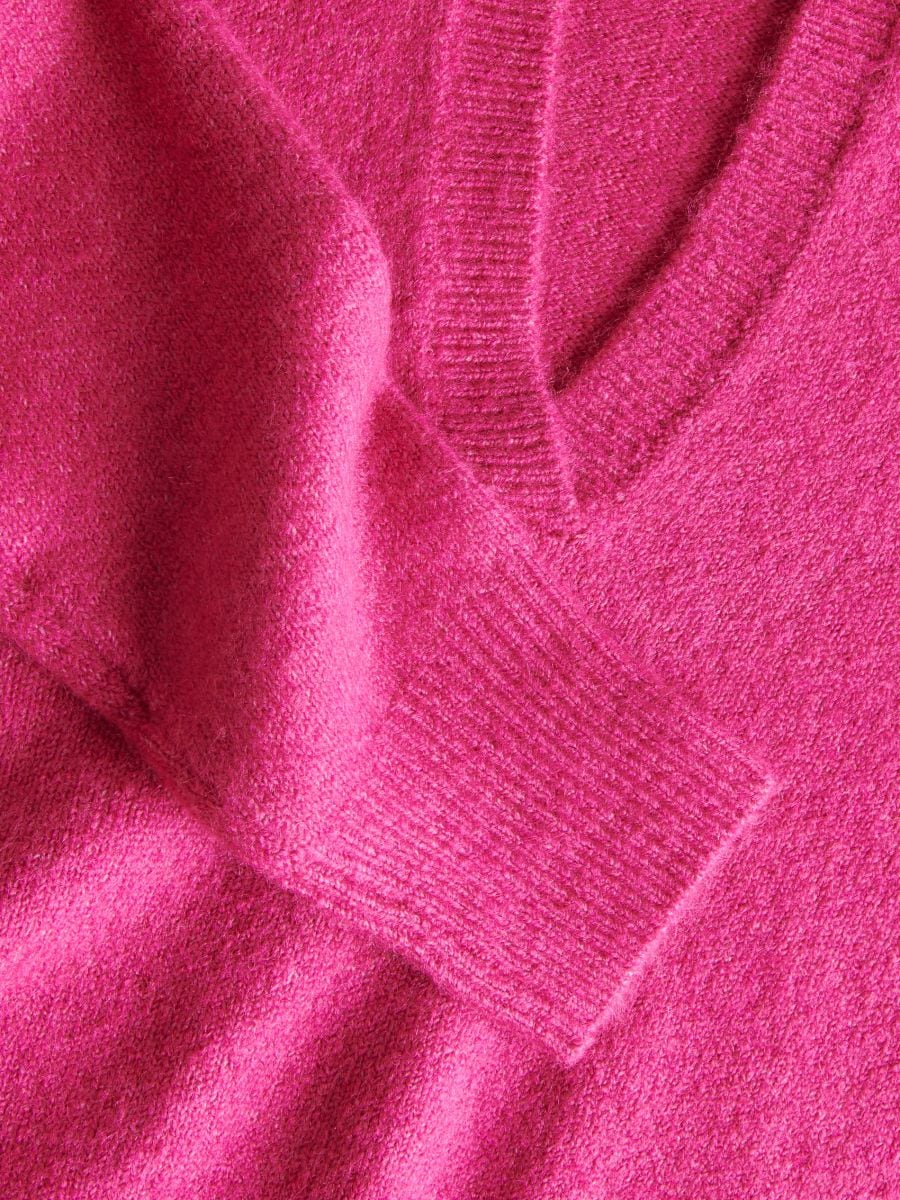 Pullover mit Kragen - pink - RESERVED - 4