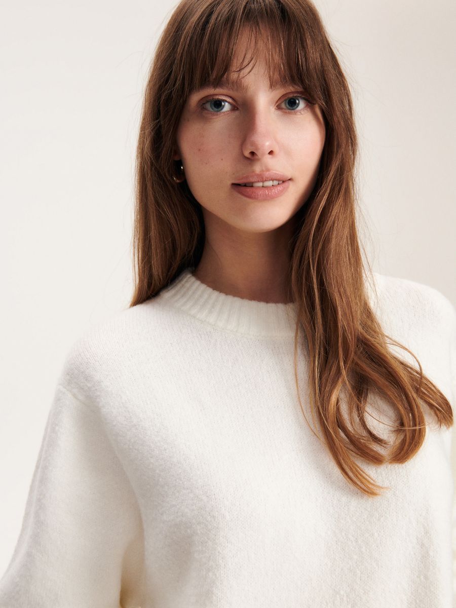 Plain jumper - cream - RESERVED - 3