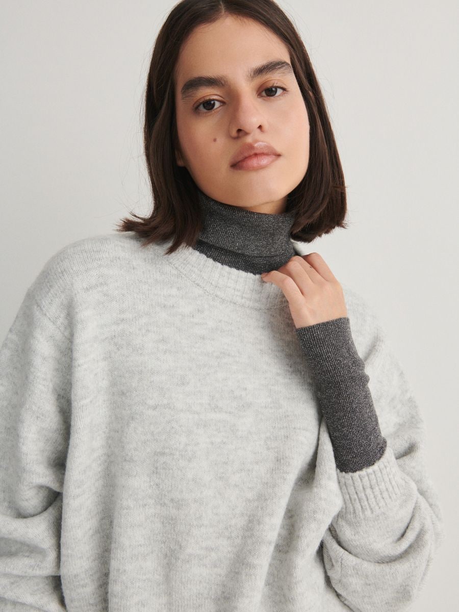 Običan džemper - siva - RESERVED