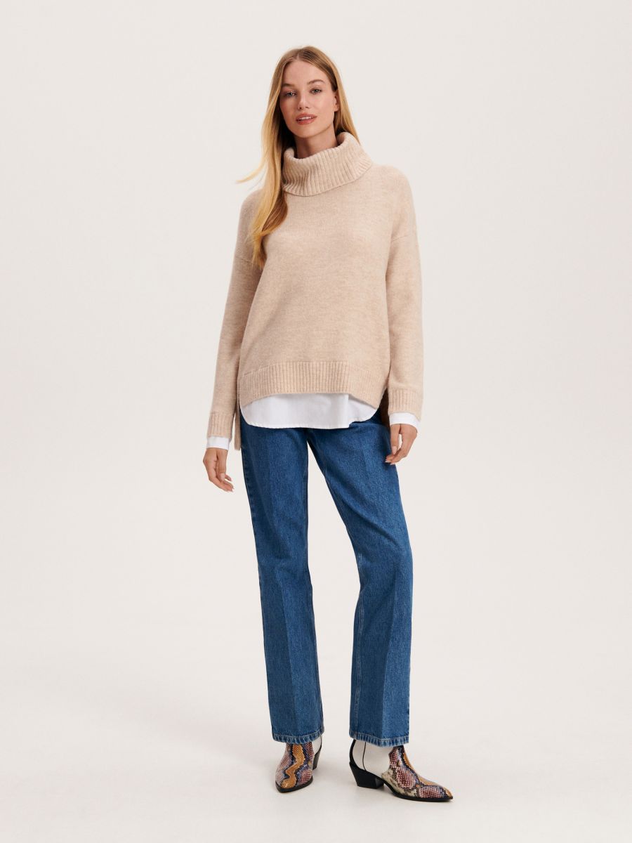 Rollkragenpullover - beige - RESERVED - 3
