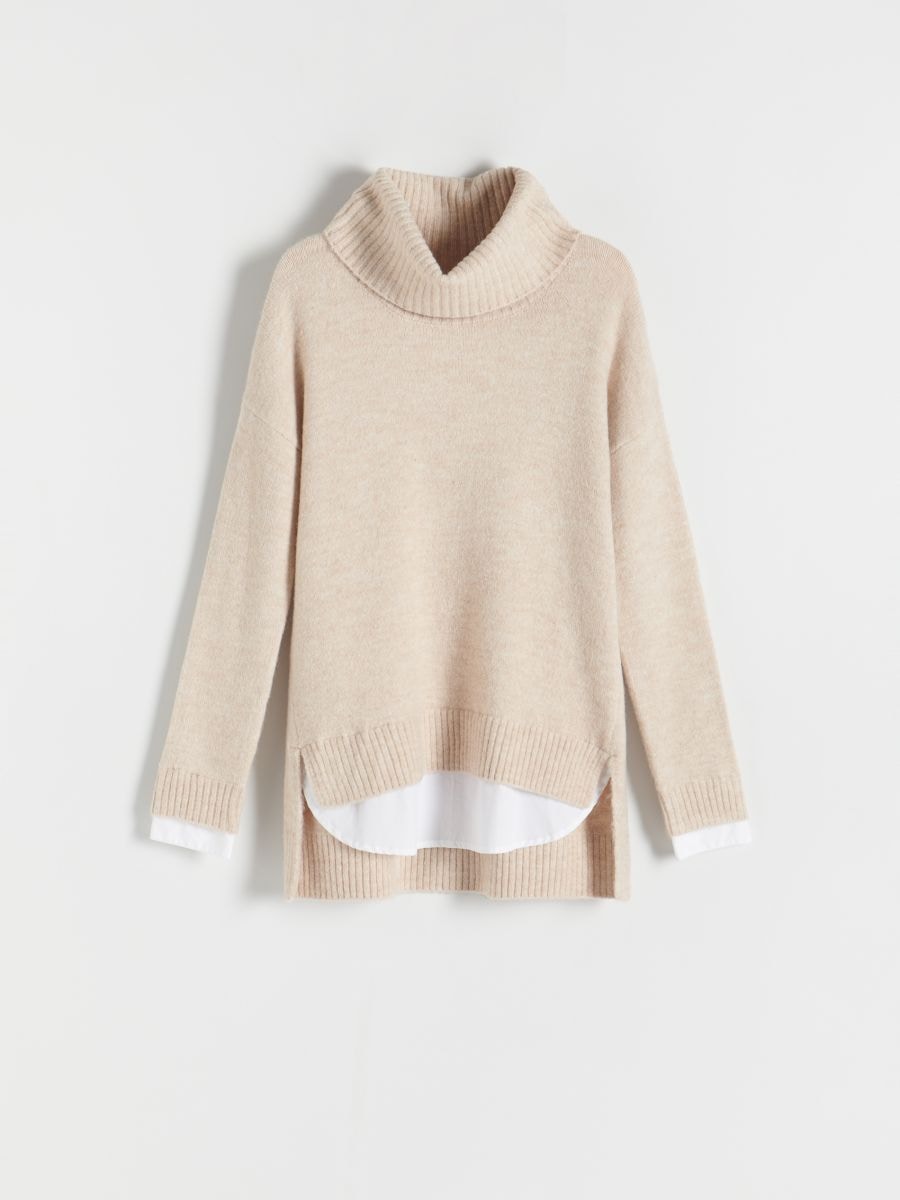 Rollkragenpullover - beige - RESERVED - 5
