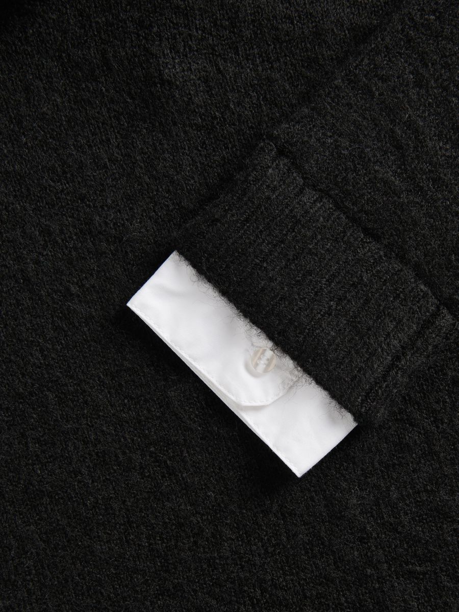 Turtleneck jumper - black - RESERVED - 4