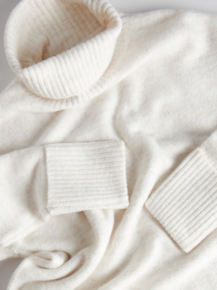 Turtleneck jumper - cream - RESERVED - 5