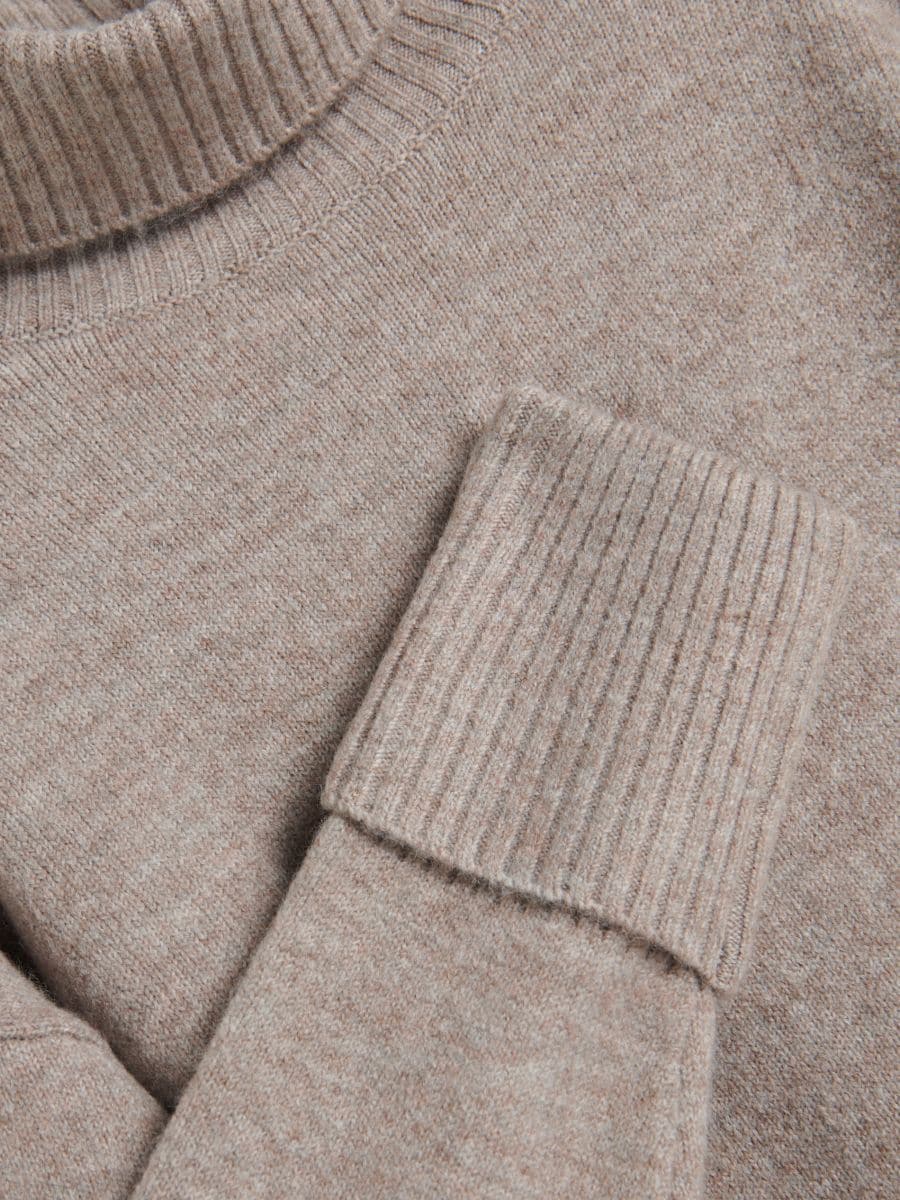 Turtleneck jumper - coffee - RESERVED - 5