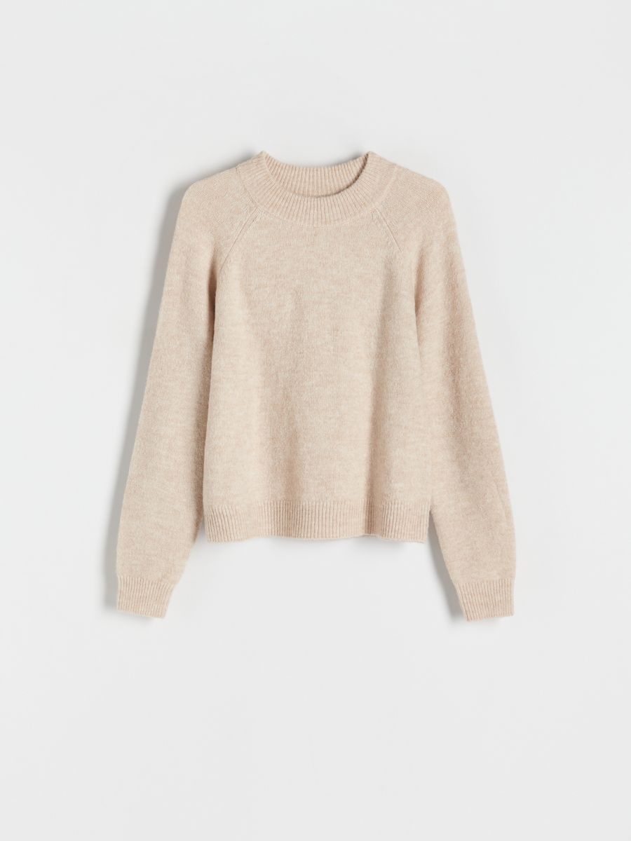 Plain jumper - beige - RESERVED - 3