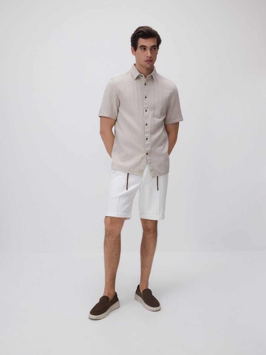 Regular shorts - cream - RESERVED - 3