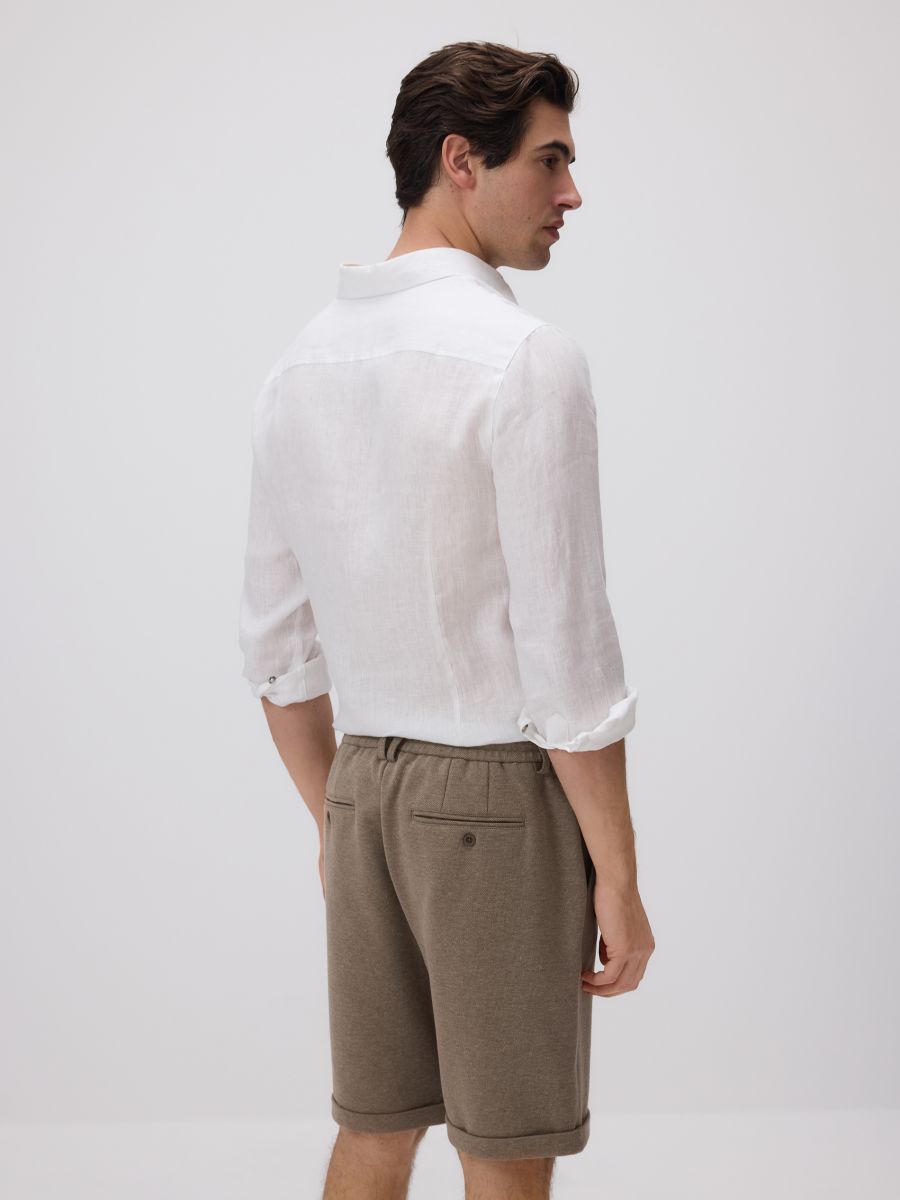 Regular shorts - beige - RESERVED - 4