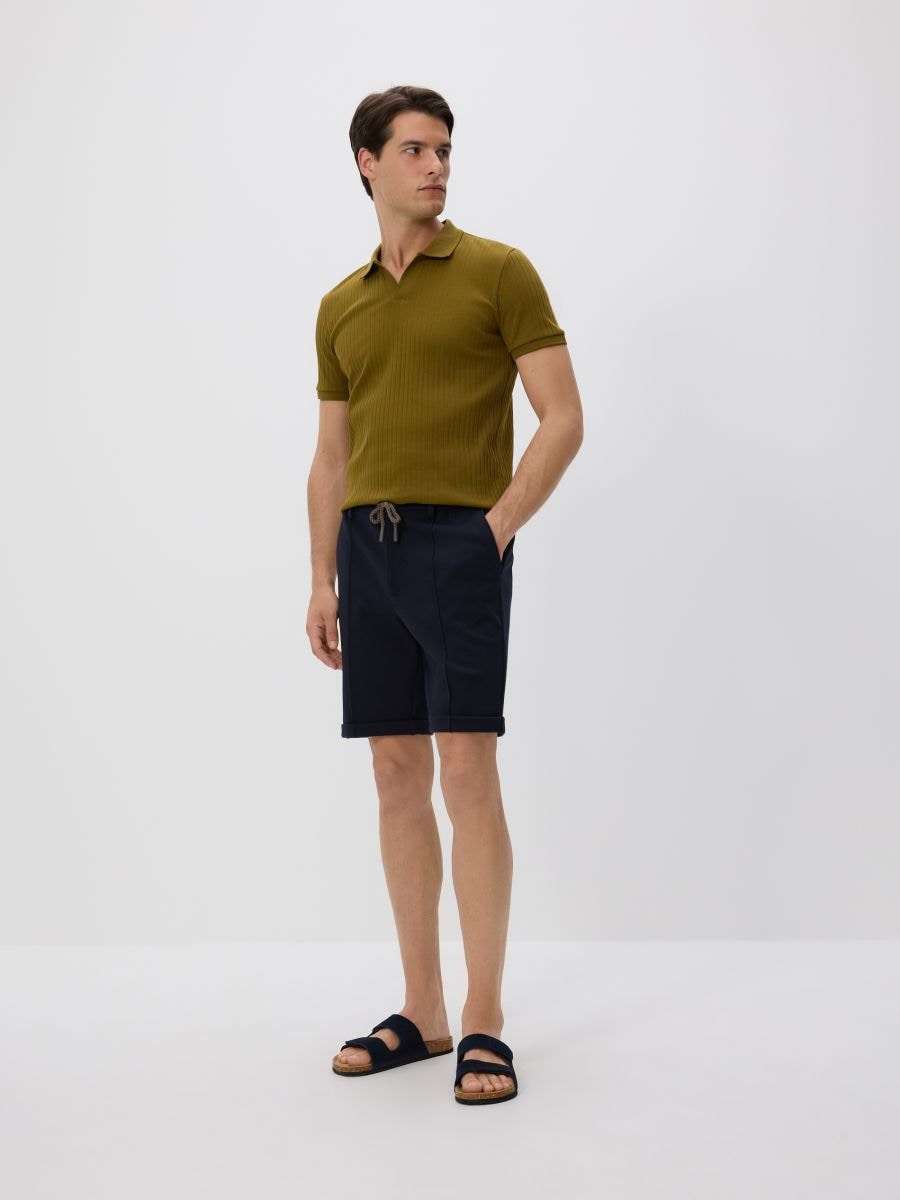 Regular shorts - navy - RESERVED - 2