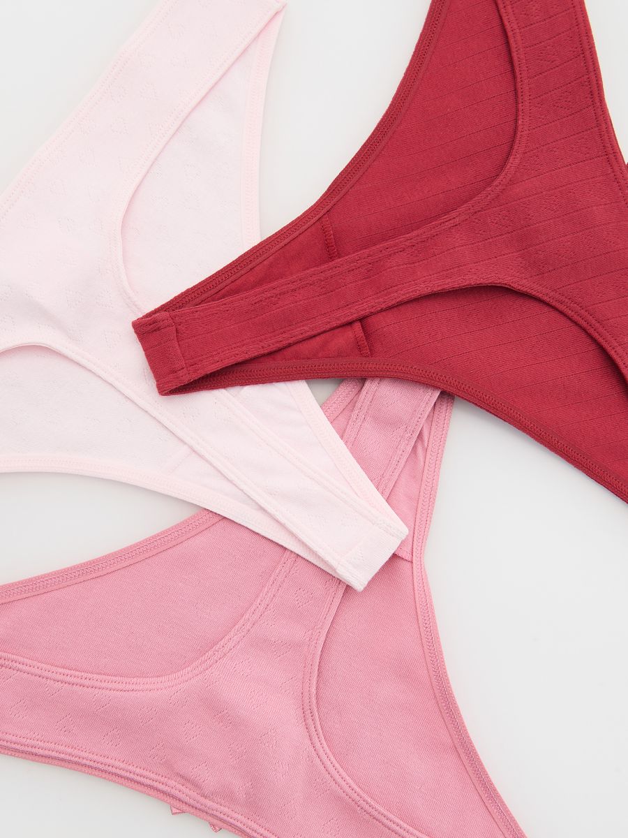 Lot de 3 strings - Rouge - RESERVED - 5