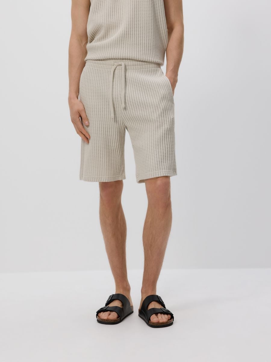 Regular structural shorts - beige - RESERVED - 2