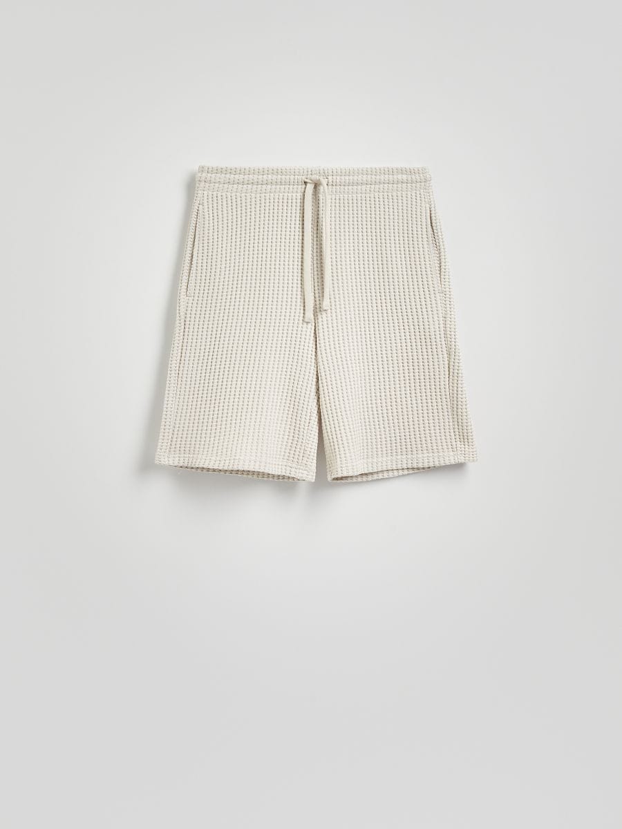 Regular structural shorts - beige - RESERVED - 4