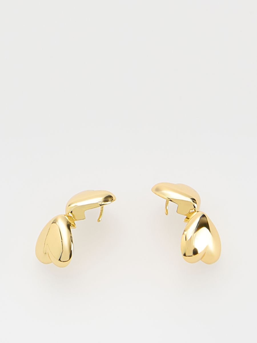 Orecchini a forma di cuore - oro - RESERVED - 2