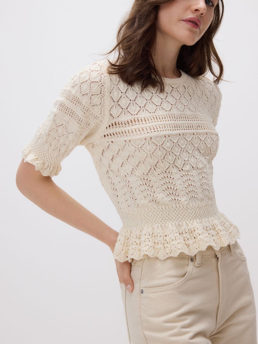 Openwork top - nude - RESERVED - 3