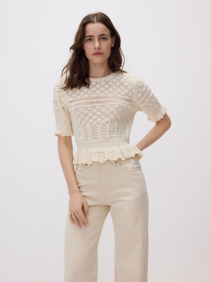 Openwork top - nude - RESERVED - 4