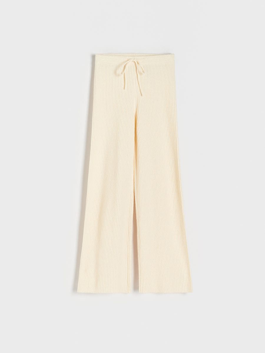 Skinny fit - cotton jersey - ribbed jersey - trousers - basic