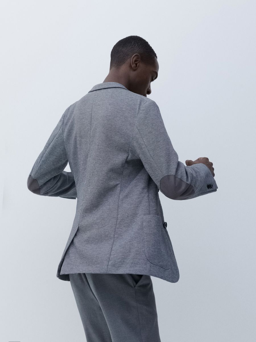Пиджак мужской Цвет темно-серый - RESERVED - 6203H-90M