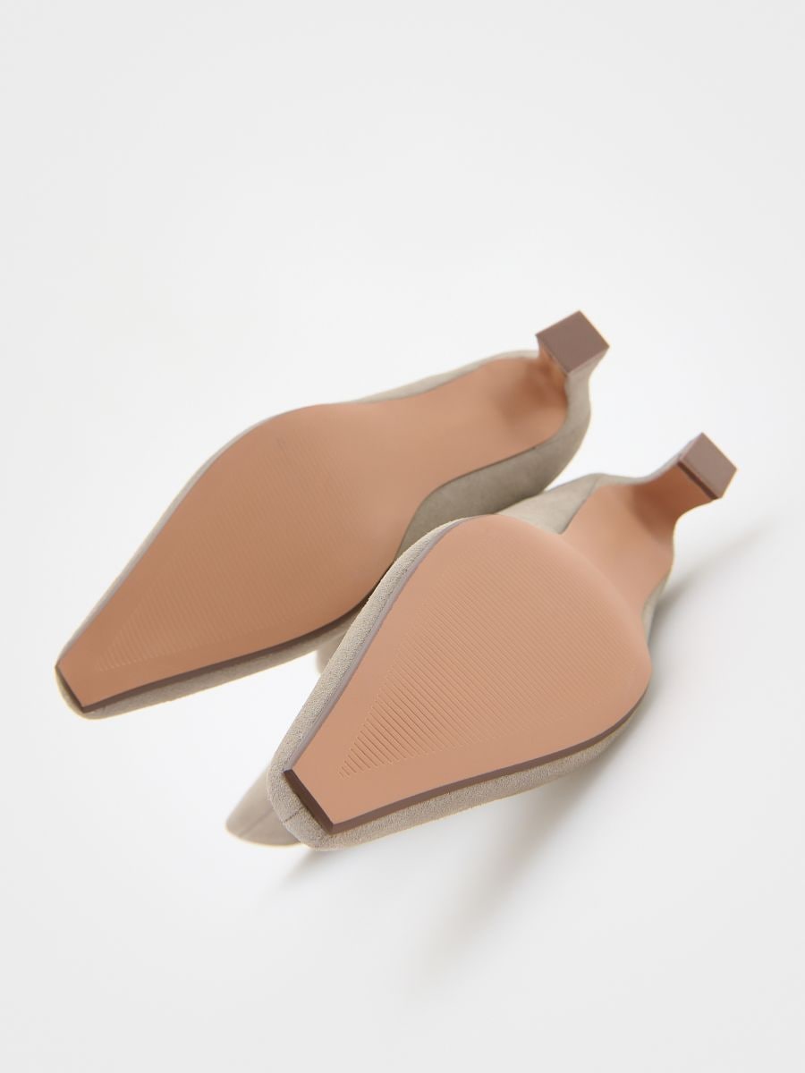 Ankelboots i läder - beige - RESERVED - 6