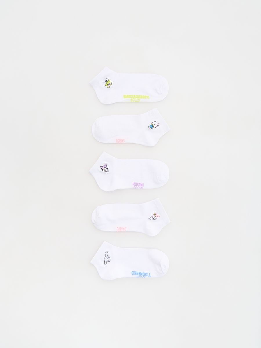 GIRLS` SOCKS MULTI - bijelo - RESERVED