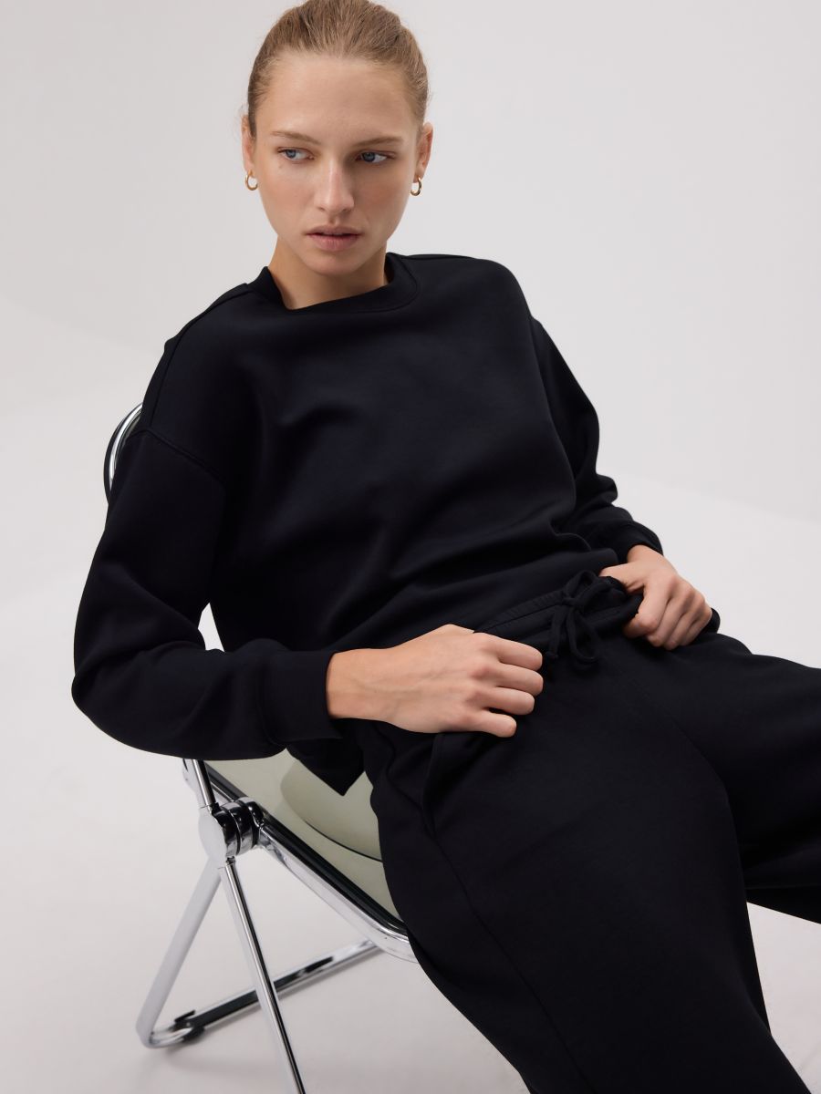 Modal blend sweatpants - black - RESERVED