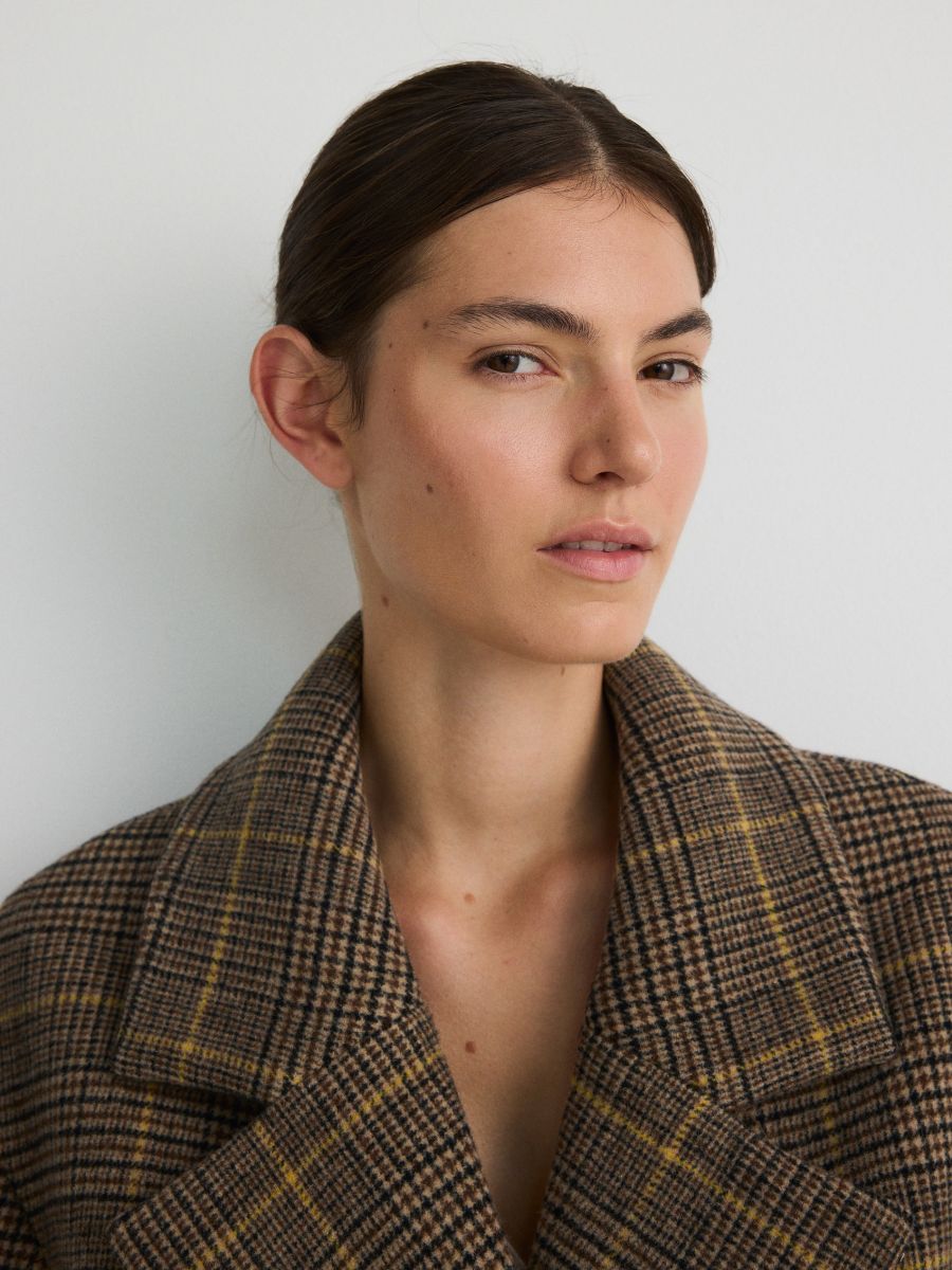 Wool blend coat - multicolor - RESERVED - 3