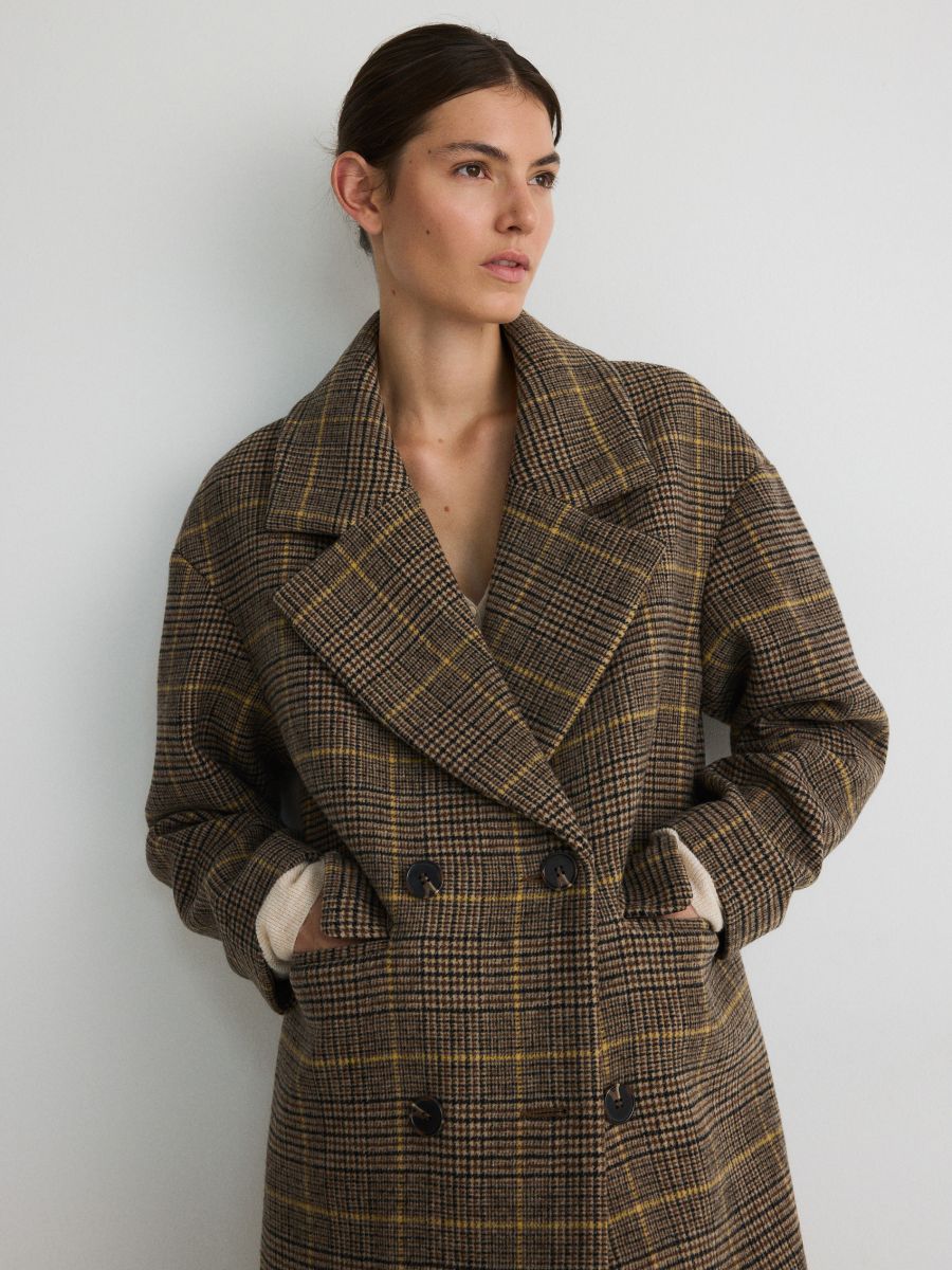 Wool blend coat - multicolor - RESERVED - 2