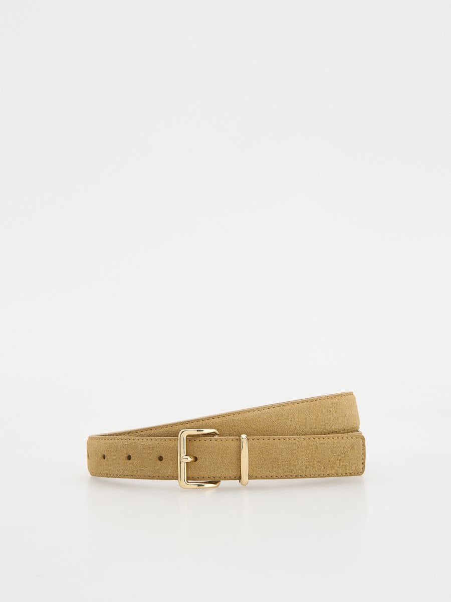 Ceinture en daim avec boucle - Beige - RESERVED - 2