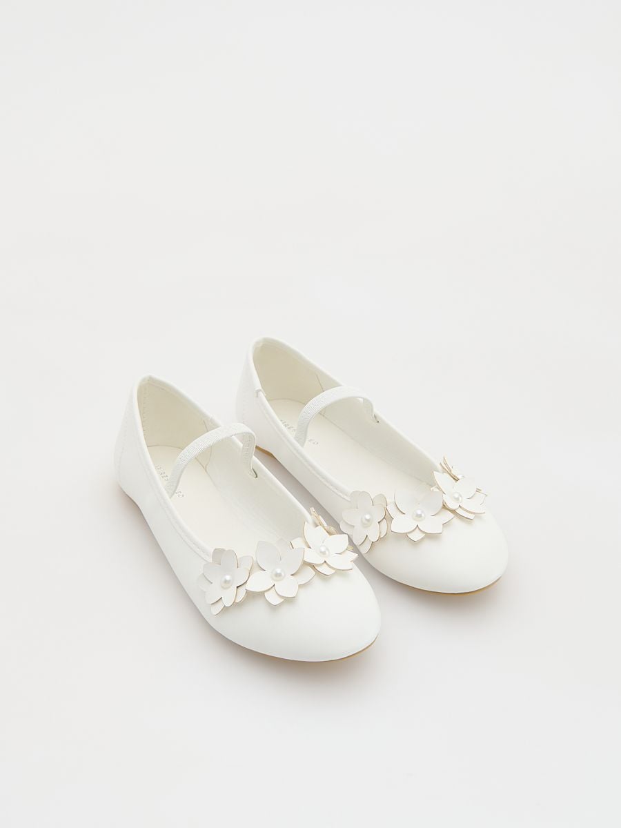 LADIES` BALLERINAS - Blanc - RESERVED