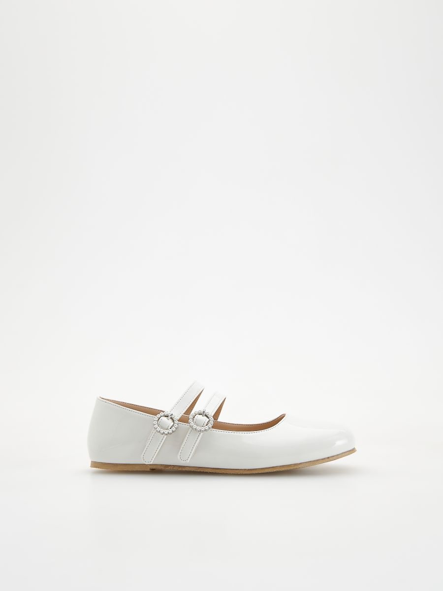 Ballerines en cuir synthétique - Blanc - RESERVED - 2