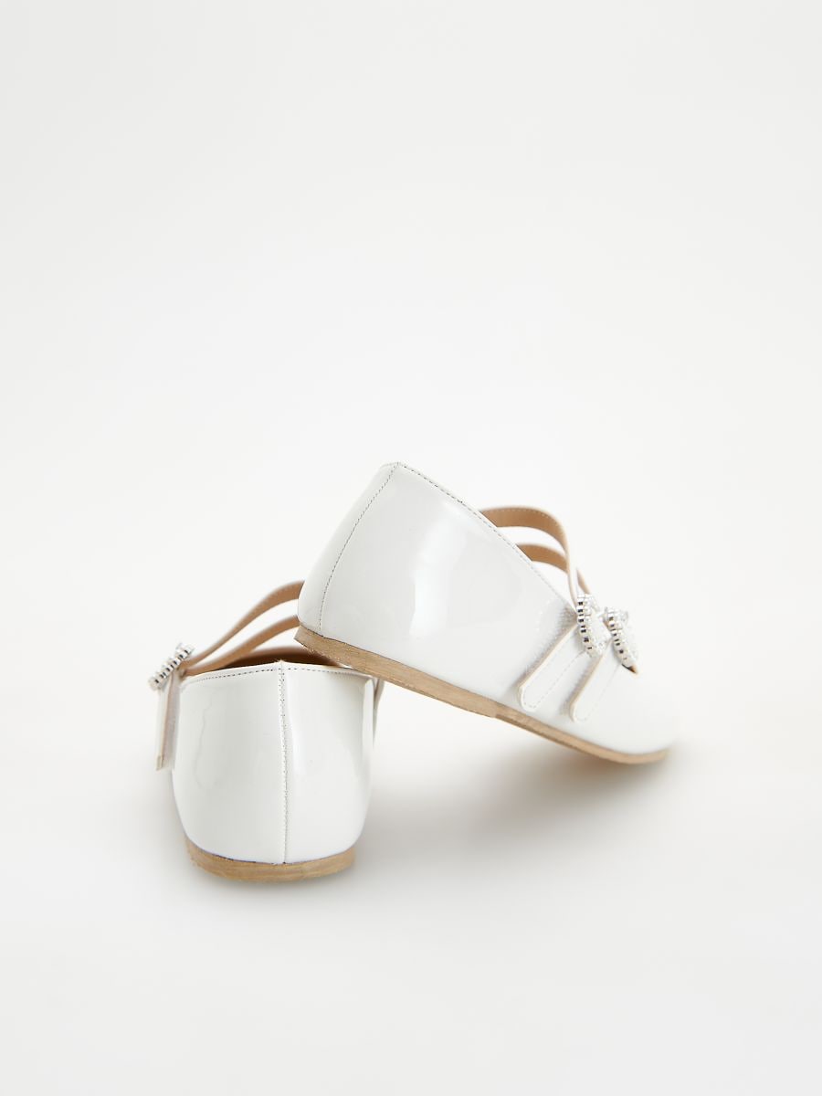 Ballerines en cuir synthétique - Blanc - RESERVED - 4