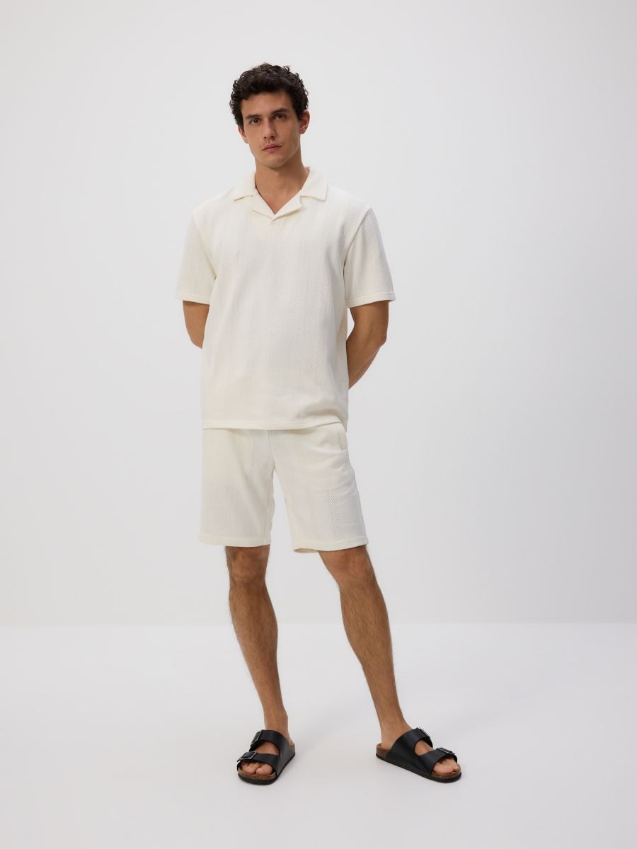 Regular structural shorts - cream - RESERVED - 3